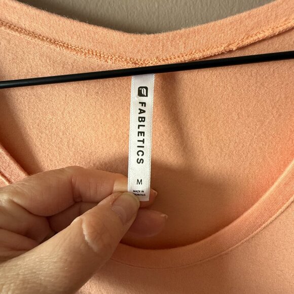 Women's M Fabletics Mariela Tank Peach - Picture 7 of 7